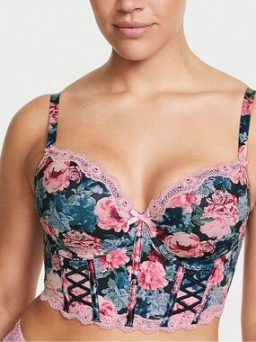 VS Lightly Lined Bustier Floral